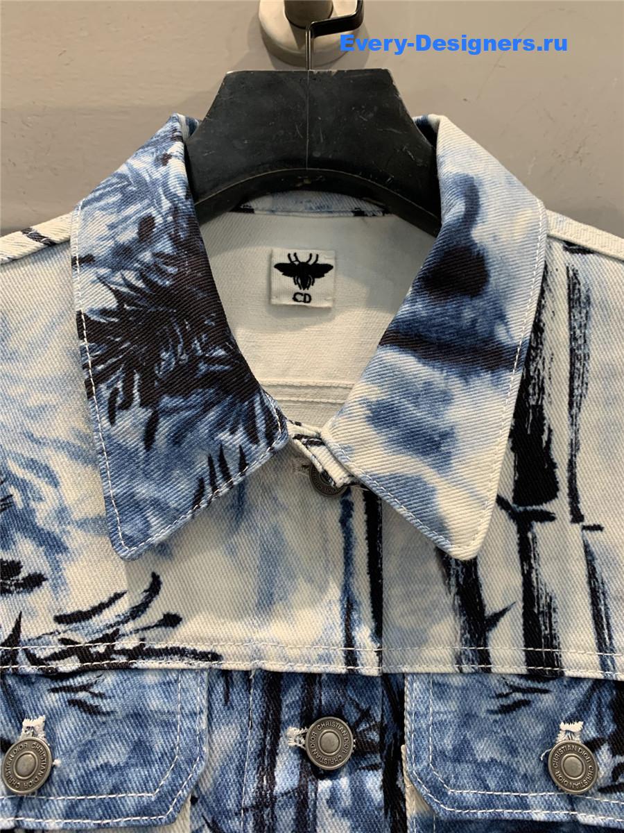 D10r ink bamboo denim jacket