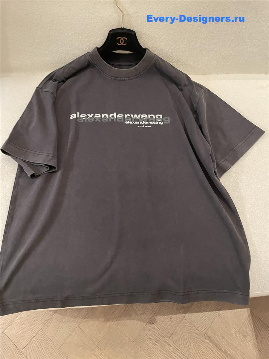A1exa*der wang gray logo tee
