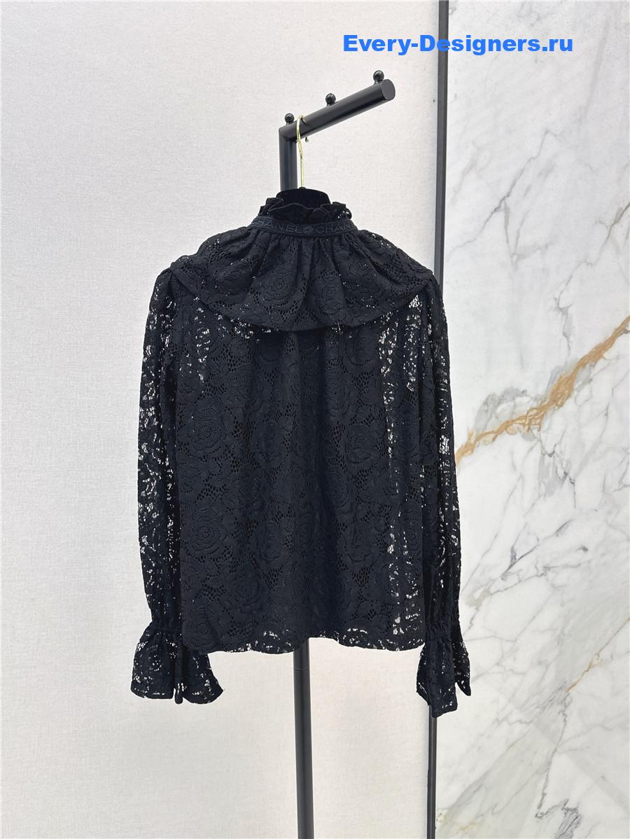 Ch**el black lace shirt