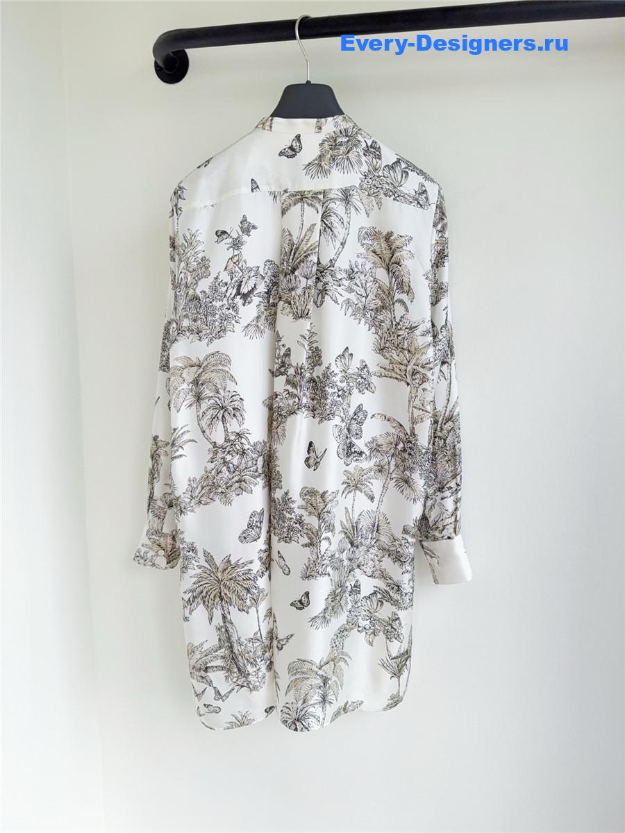 D10r white toile de jouy blouse