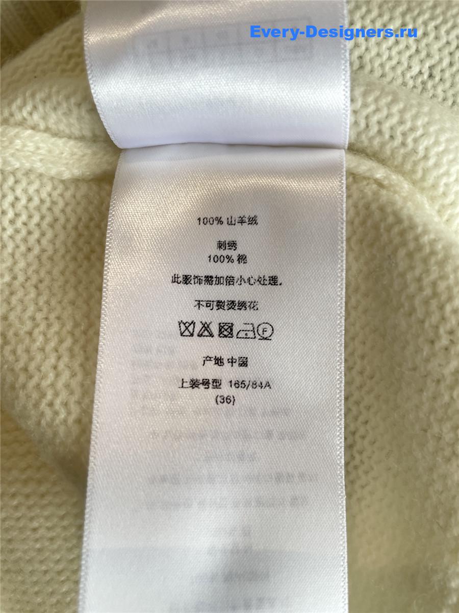 D10r souvenir embroidered cashmere sweater