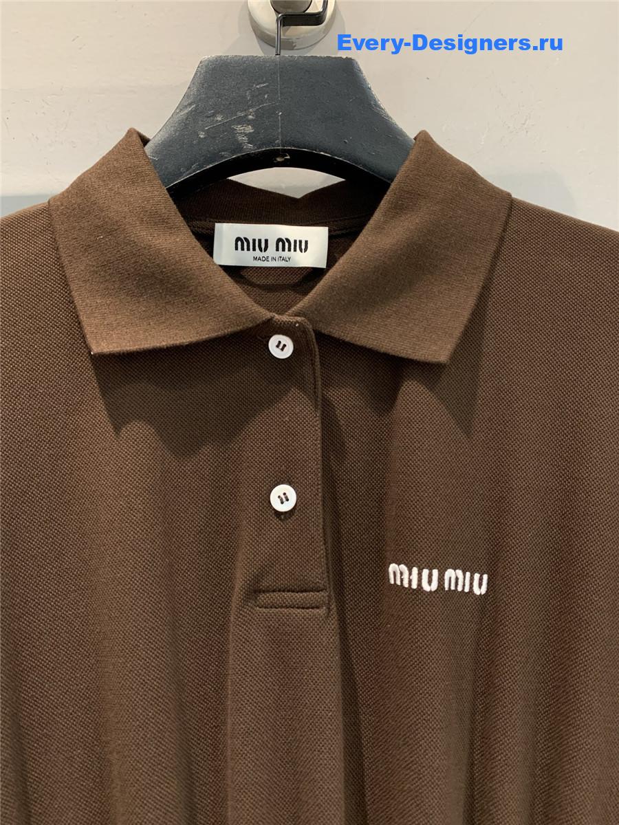 Miu Miu Cocoa Brown Mini-Dress