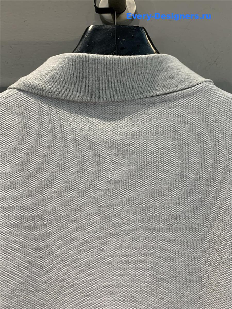 A1exa*der wang light grey striped polo