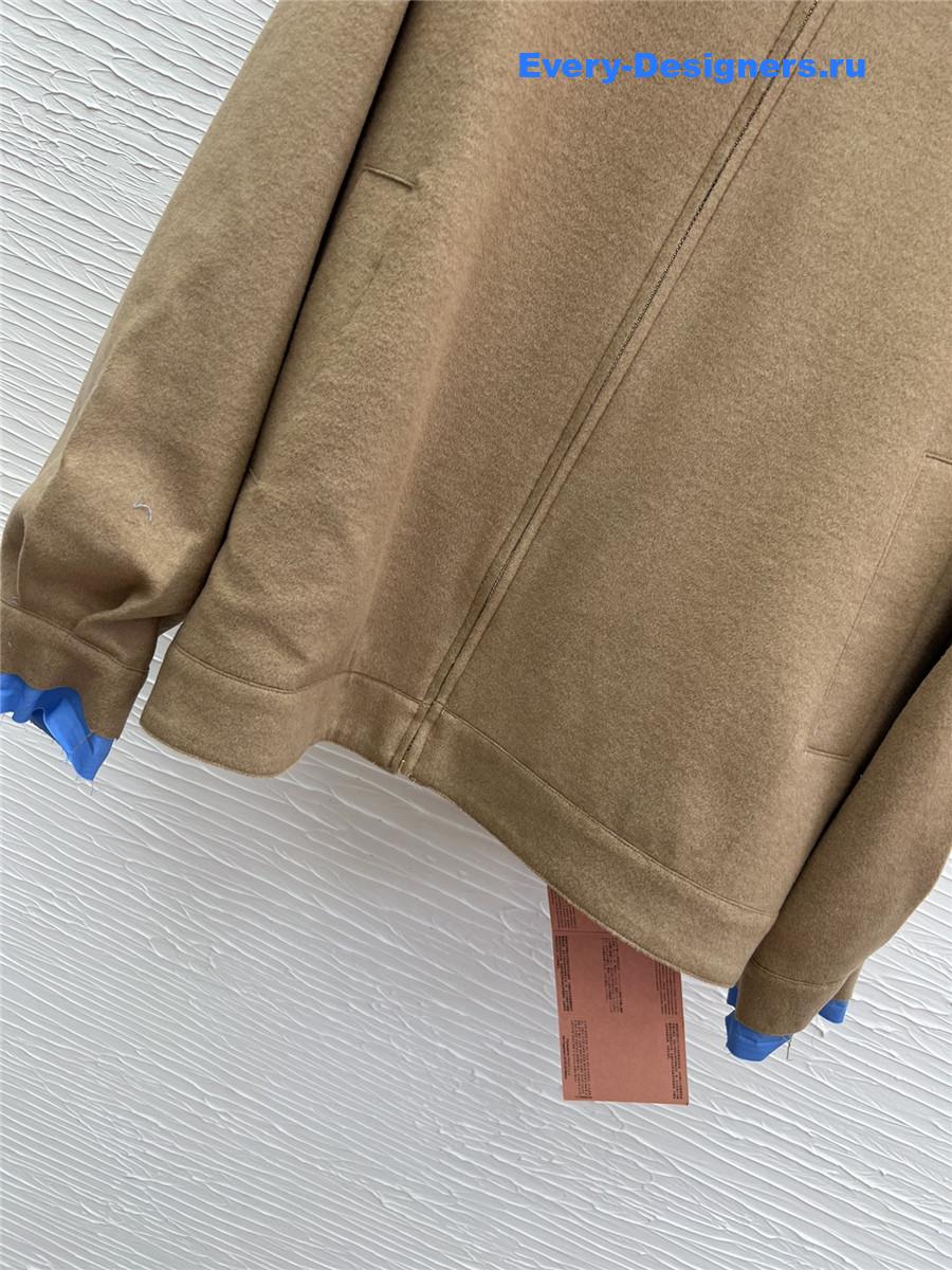 Miu Miu Camel-Hair Blouson Jacket
