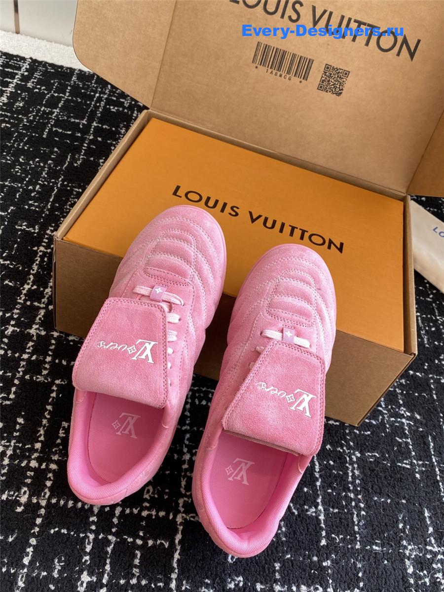 l0vis Vvtt0n pink lv footprint sneakers