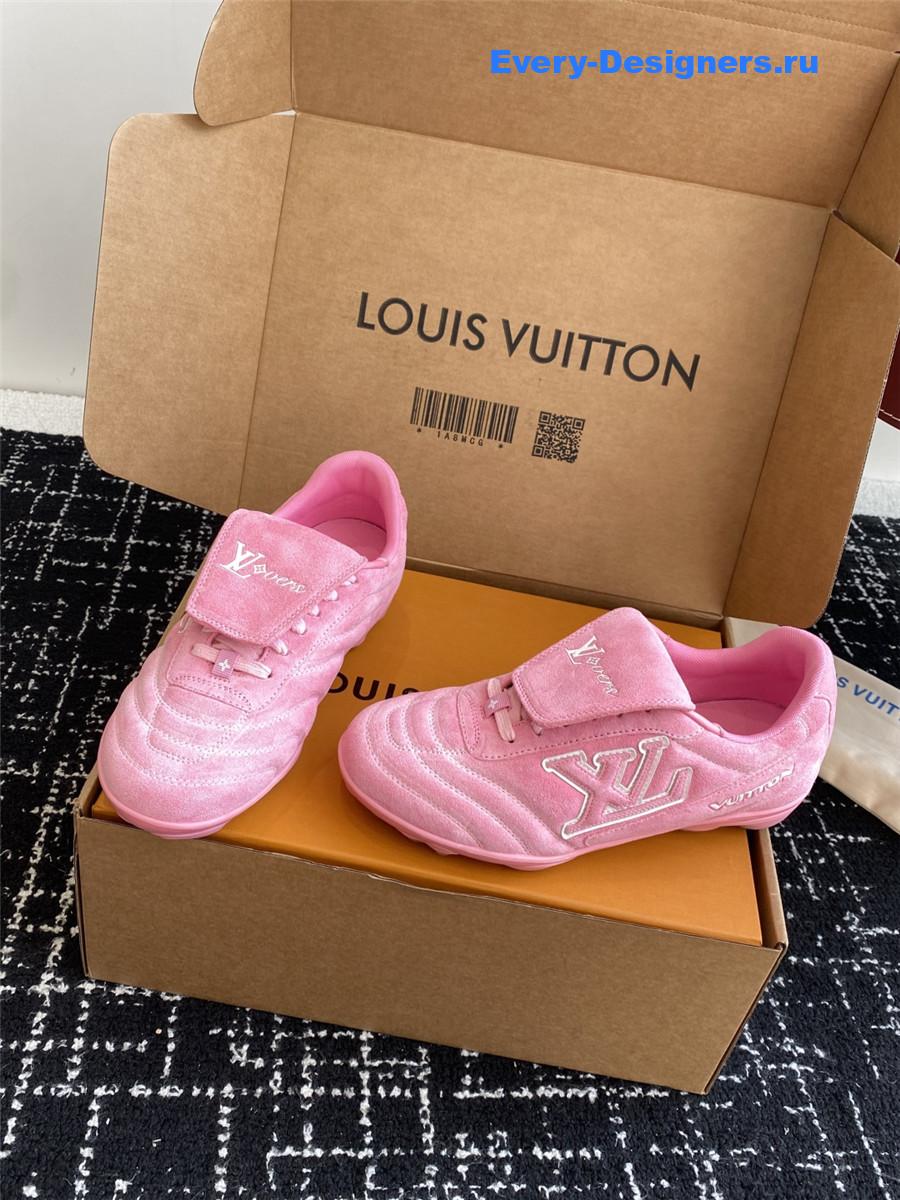 l0vis Vvtt0n pink lv footprint sneakers