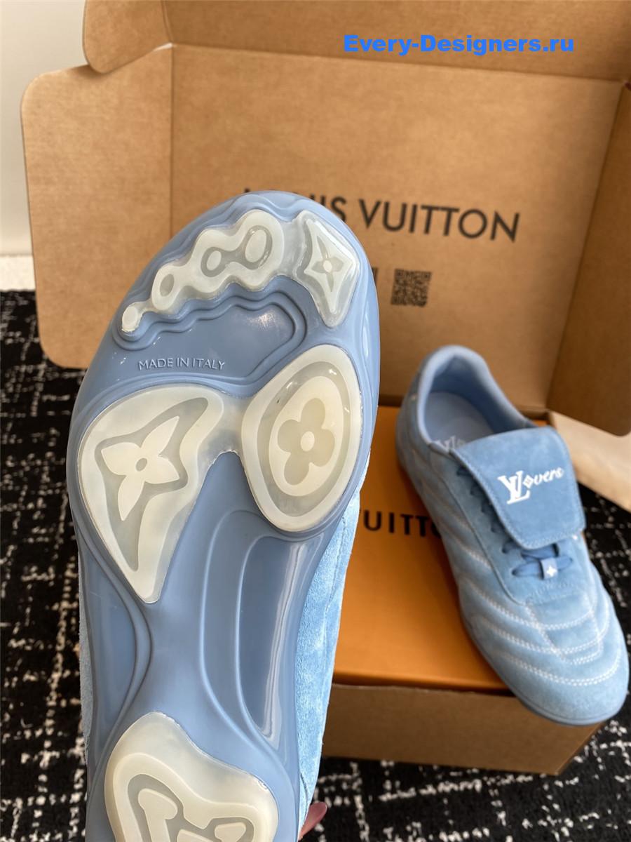 l0vis Vvtt0n blue lv footprint sneakers