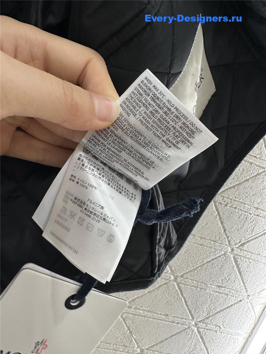 moncler black D1am0nd-quilted shirt jacket
