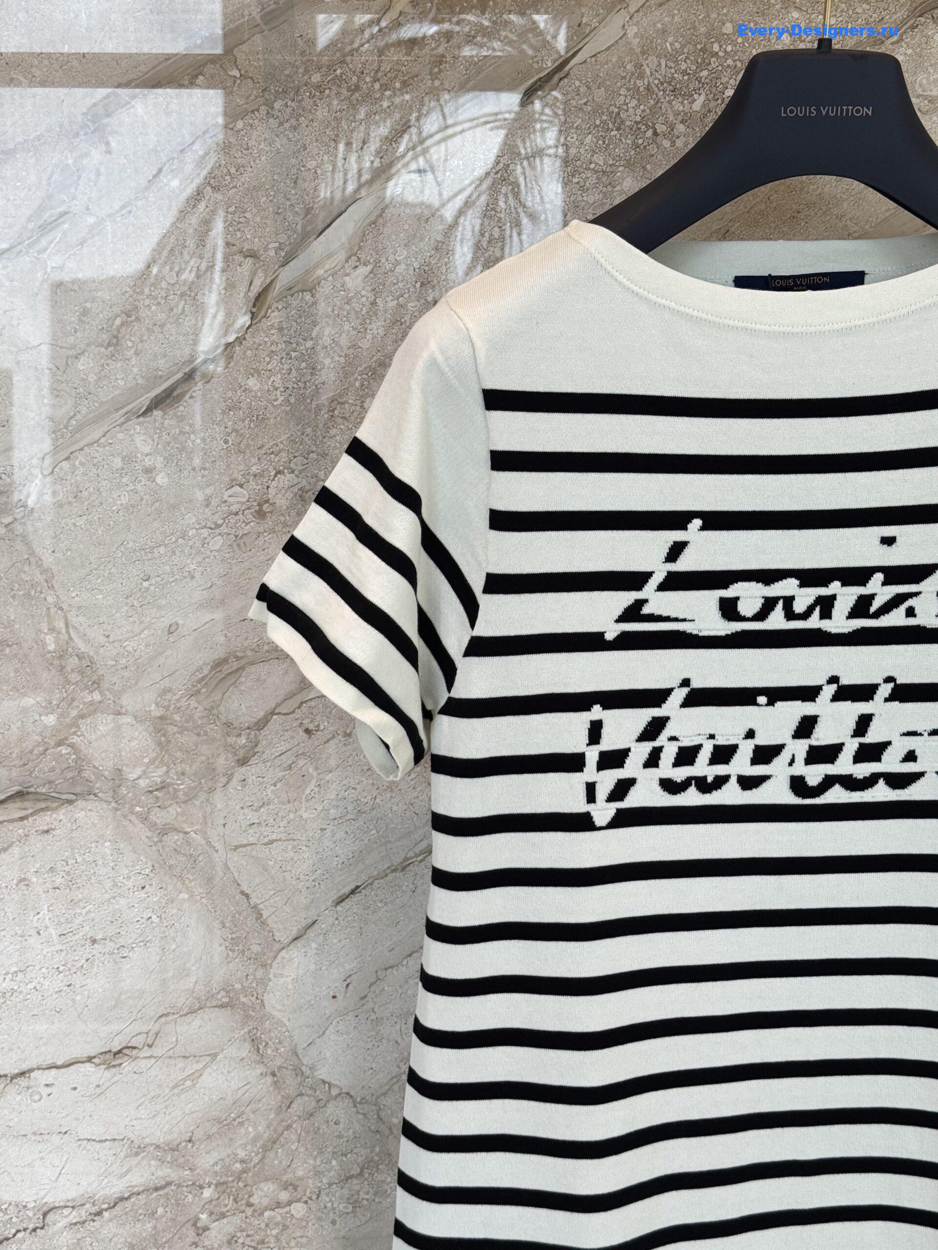 l0vis Vvtt0n signature stripes knit dress