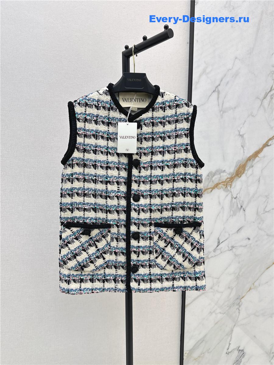 Va1e*ntin0 mossi tweed vest