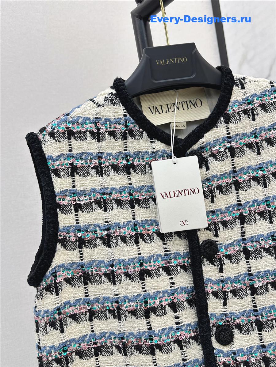 Va1e*ntin0 mossi tweed vest