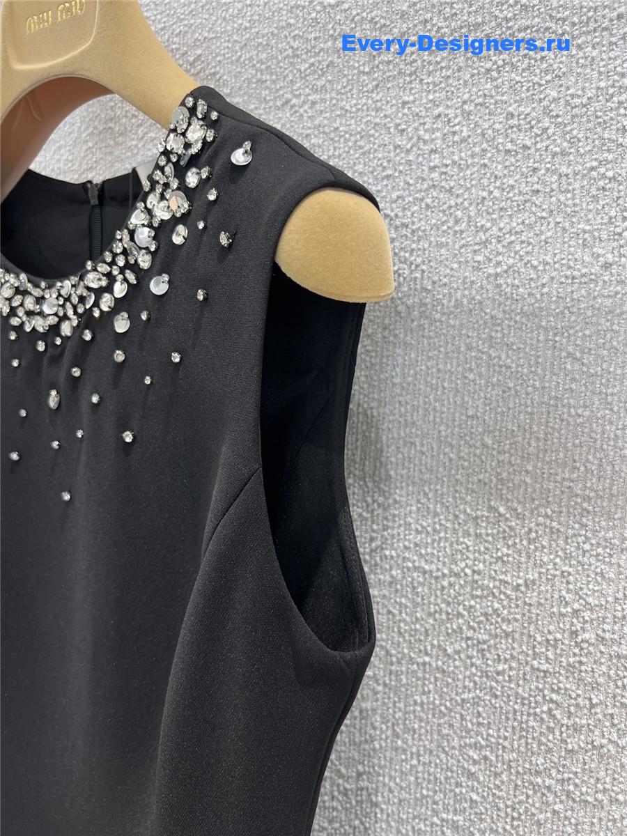 Miu Miu Black Beaded Dress