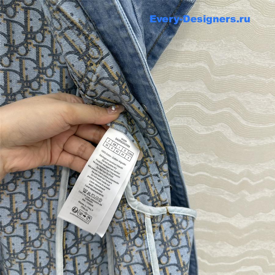 D10r washed denim dress