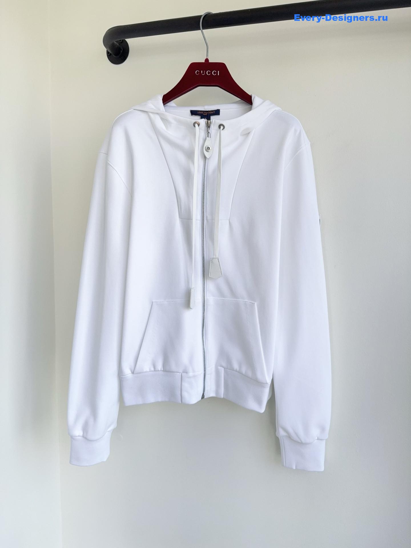 l0vis Vvtt0n leather accent hoodie