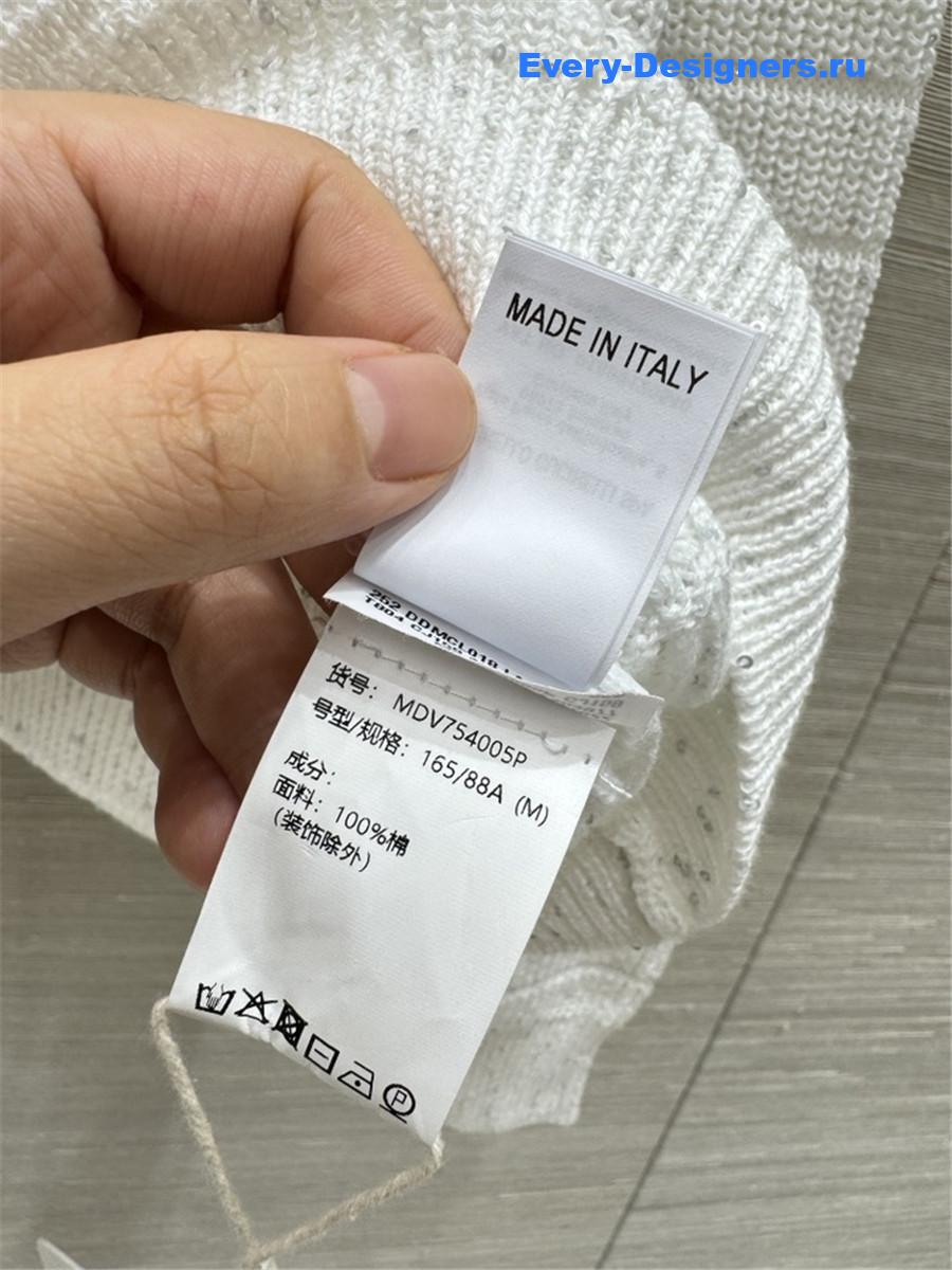 BC White Ribbed Knit Sweater