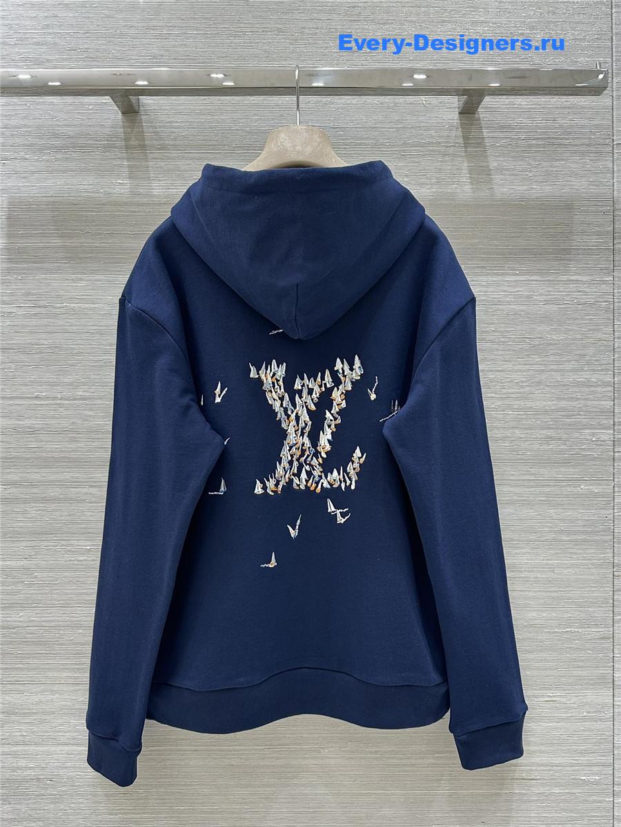 l0vis Vvtt0n embroidered signature hoodie