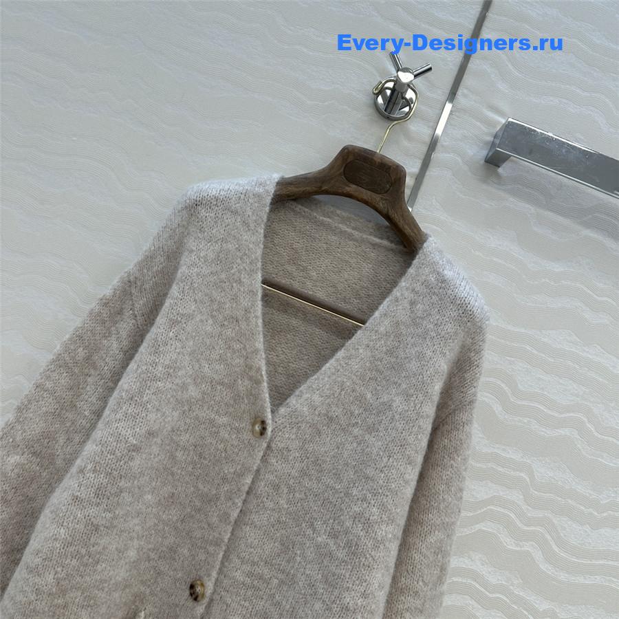L0r0 P1ana gray cashmere cardigan jacket