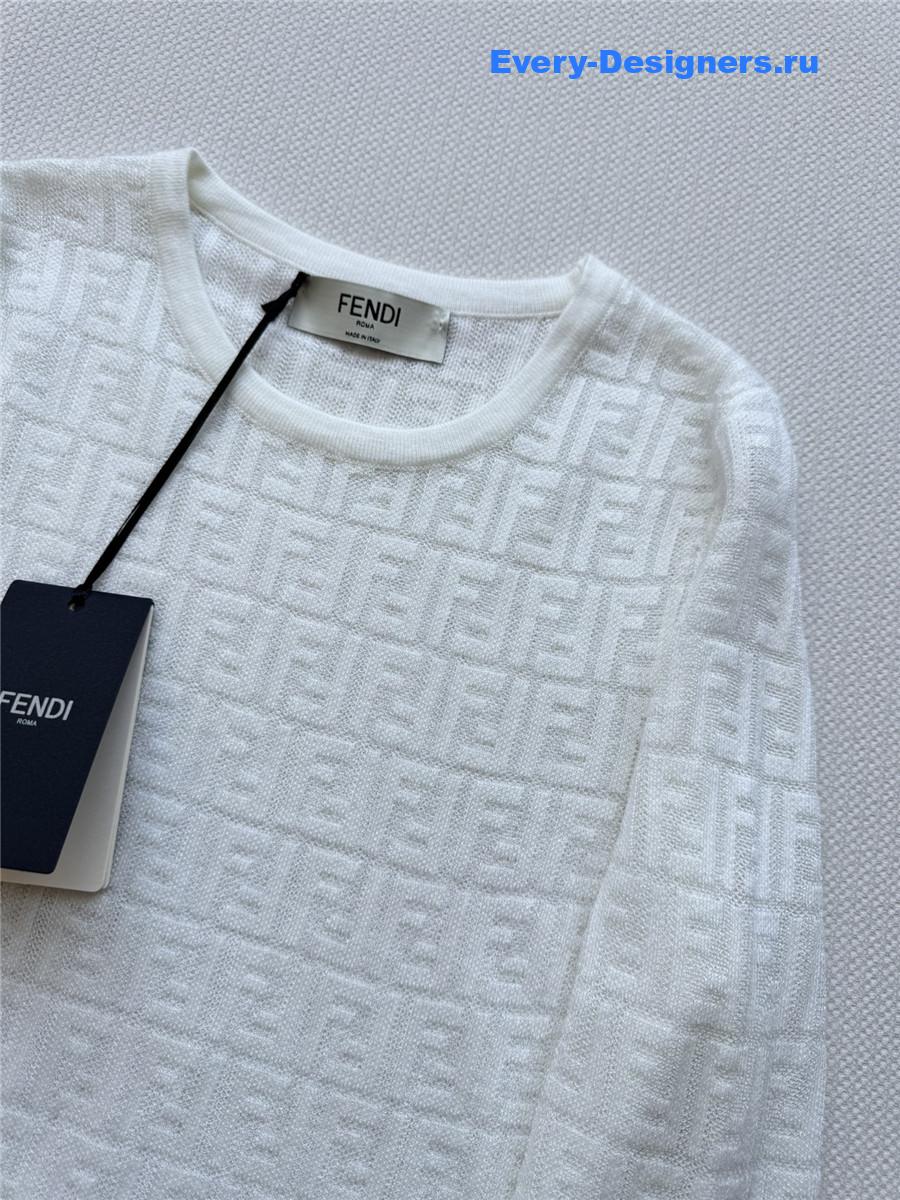 F**di ff white sweater