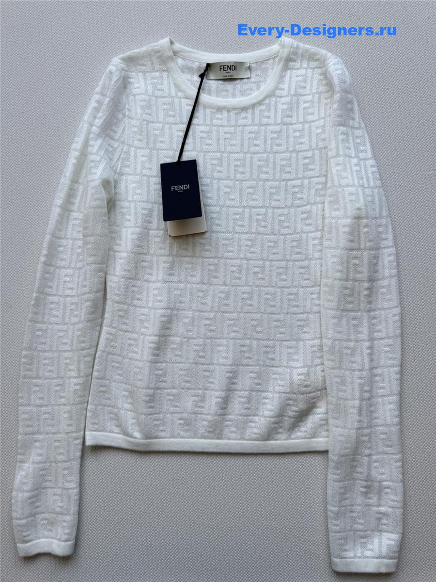 F**di ff white sweater