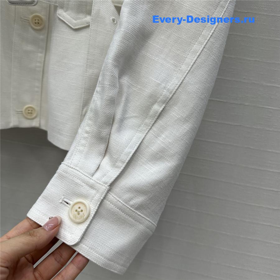 L0r0 P1ana white linen jacket