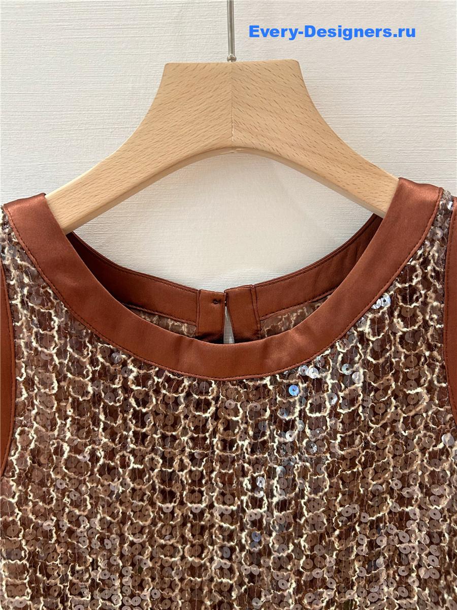BC Silk Organza Sequin Vest Top