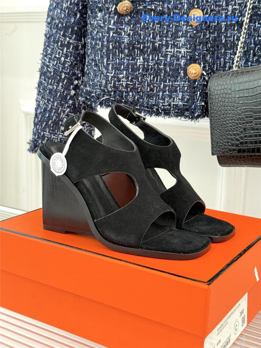 H**me5 kalya 100 black suede sandals