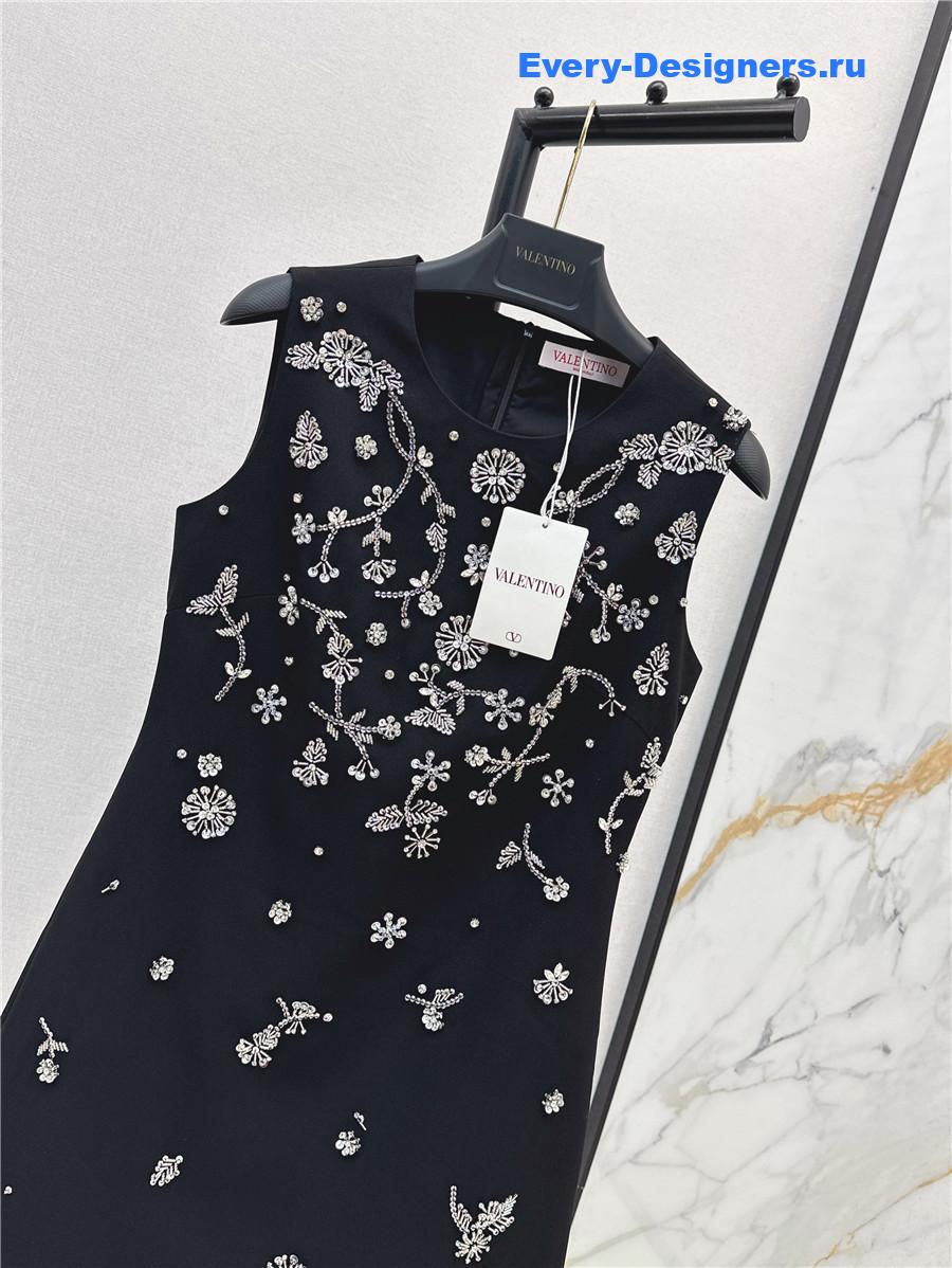 Va1e*ntin0 floral beaded dress