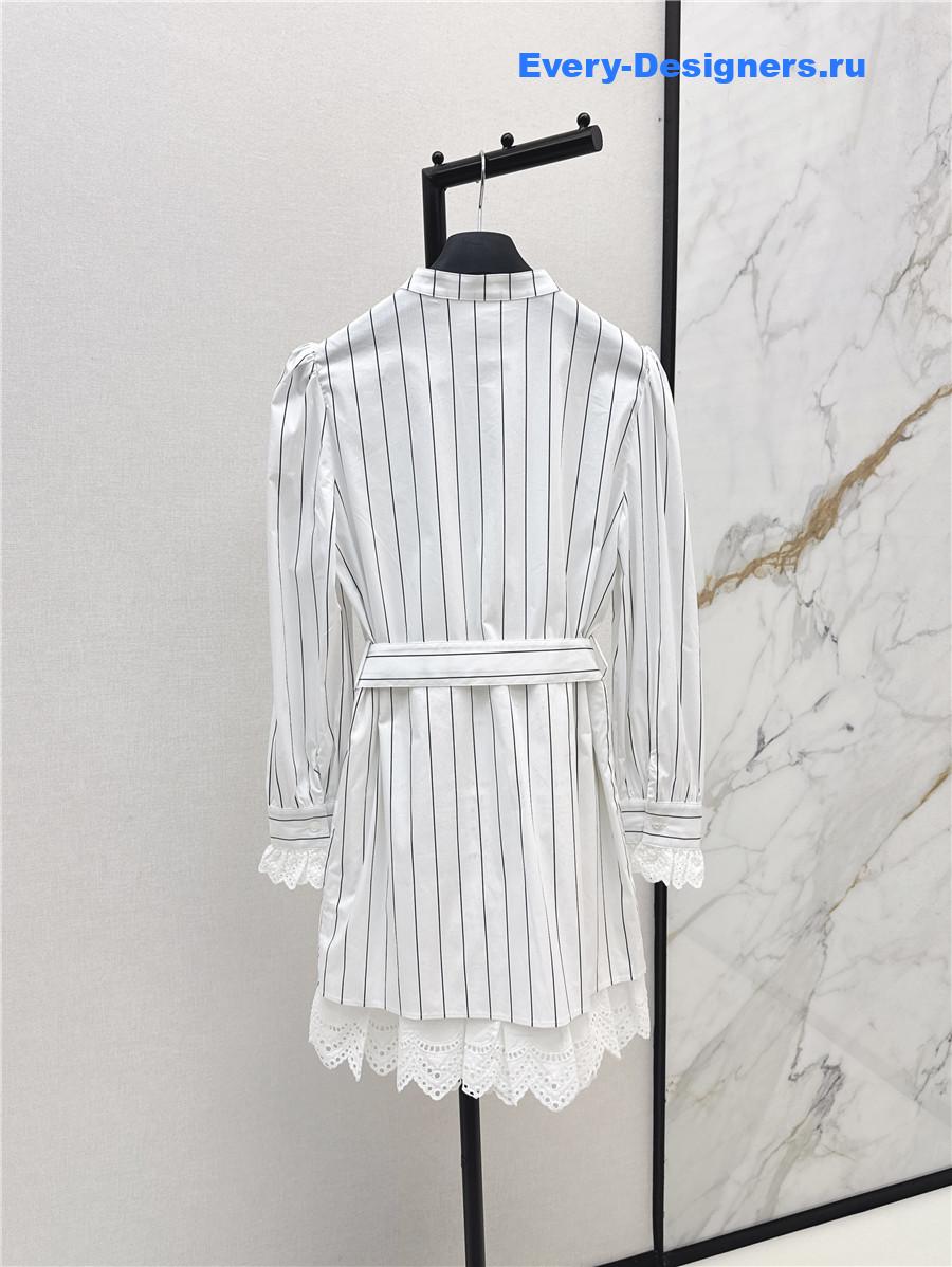 D10r cd stripe shirt dress