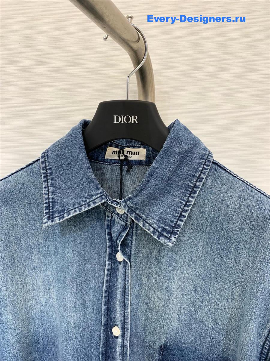 Miu Miu Cropped Shirt Jacket