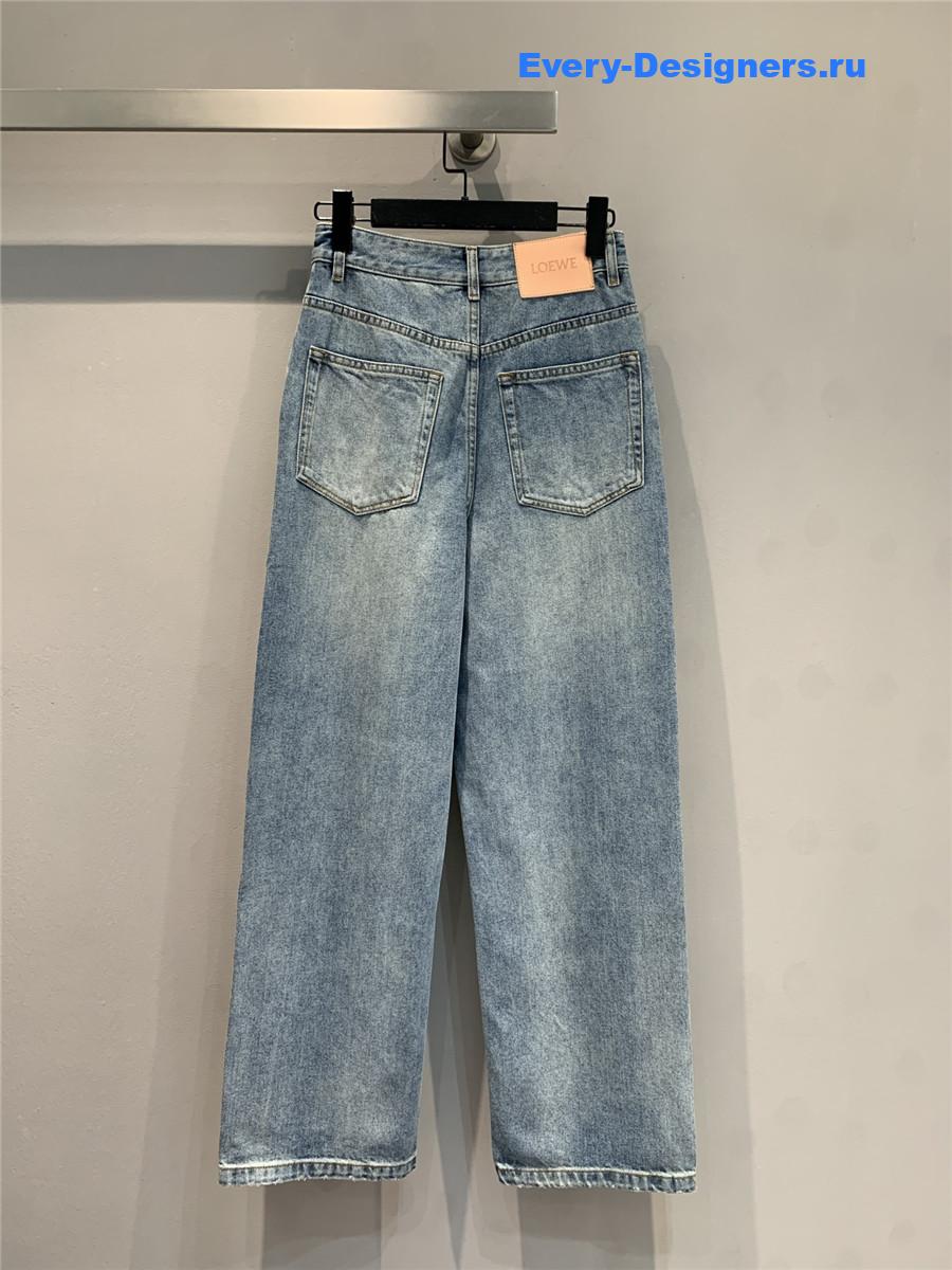 L0ew* anagram cropped jeans