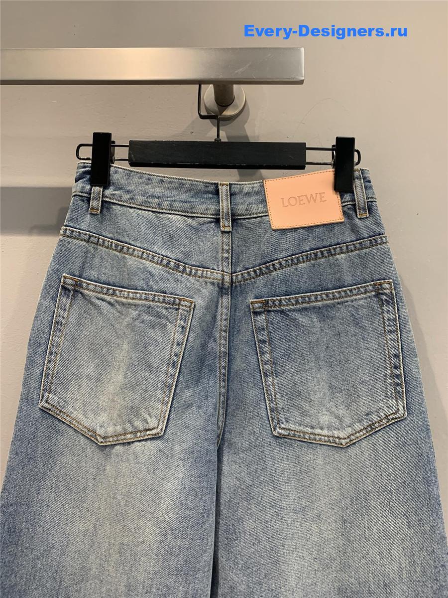 L0ew* anagram cropped jeans