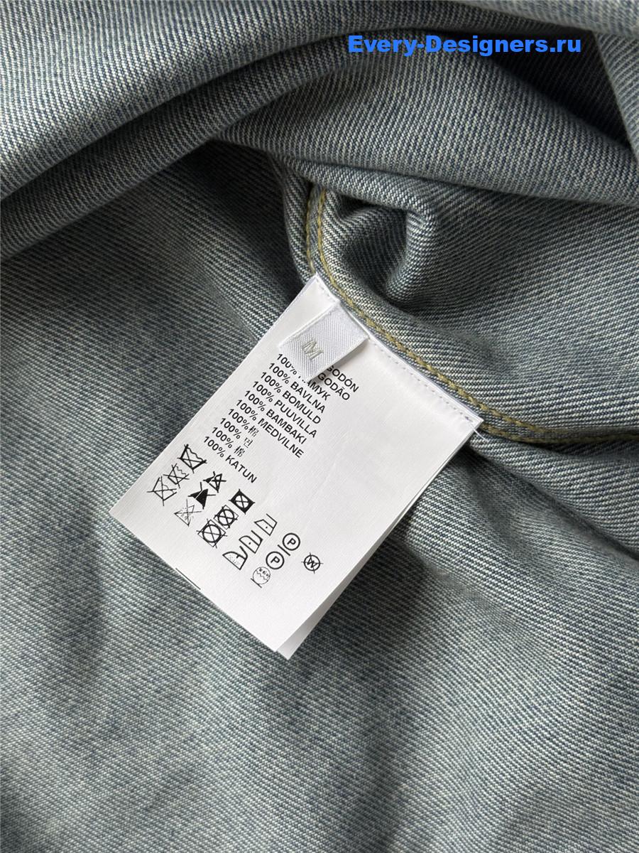 Pra*a oversize blue denim shirt