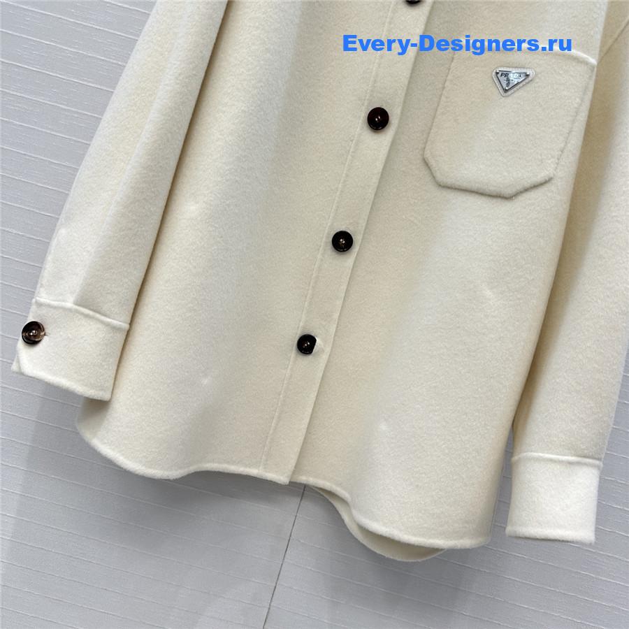 Pra*a bull denim shirt beige