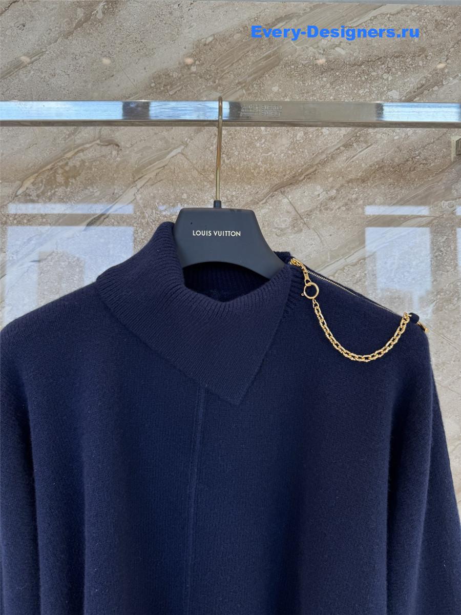 l0vis Vvtt0n twist collar pullover