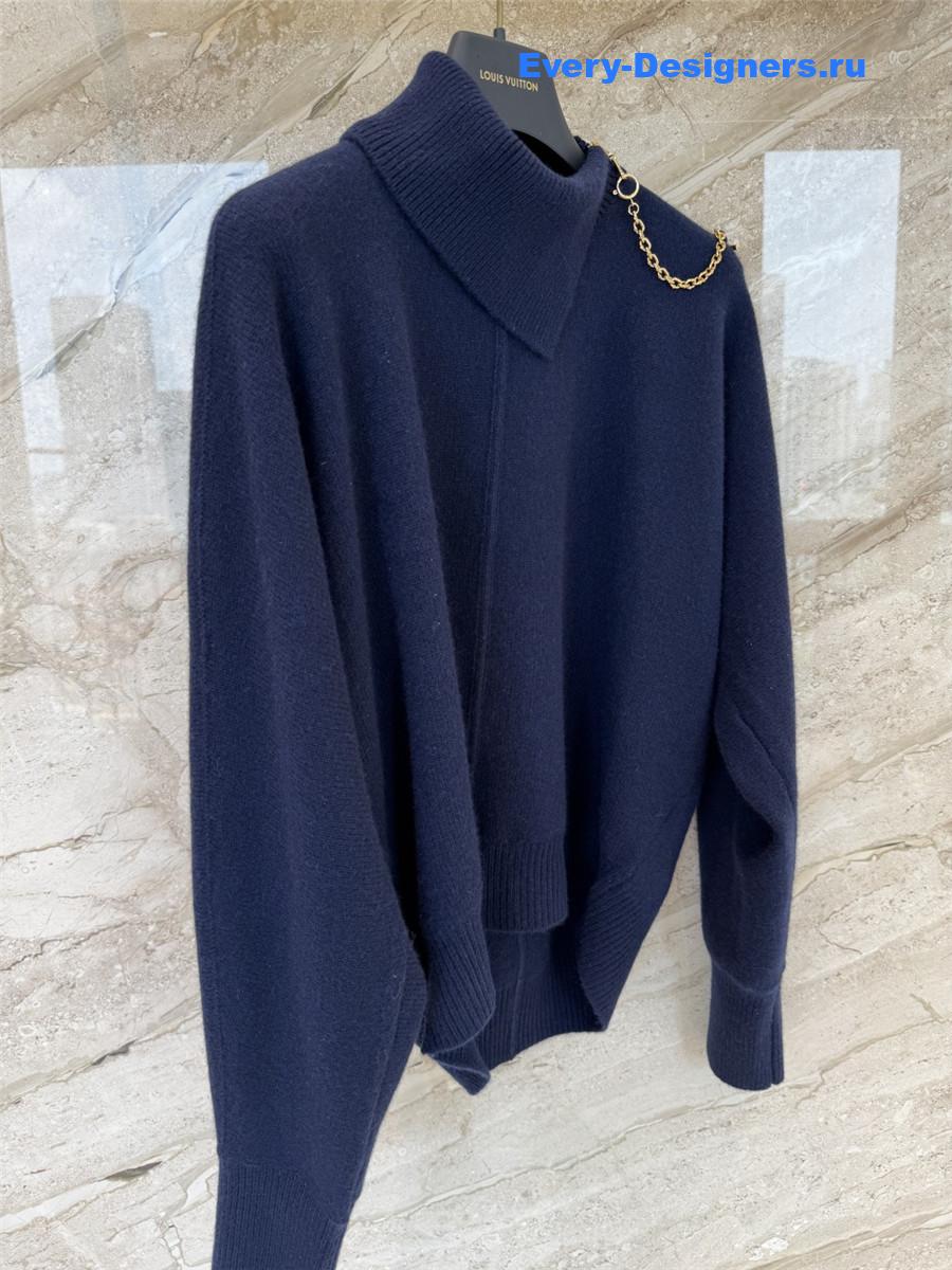 l0vis Vvtt0n twist collar pullover