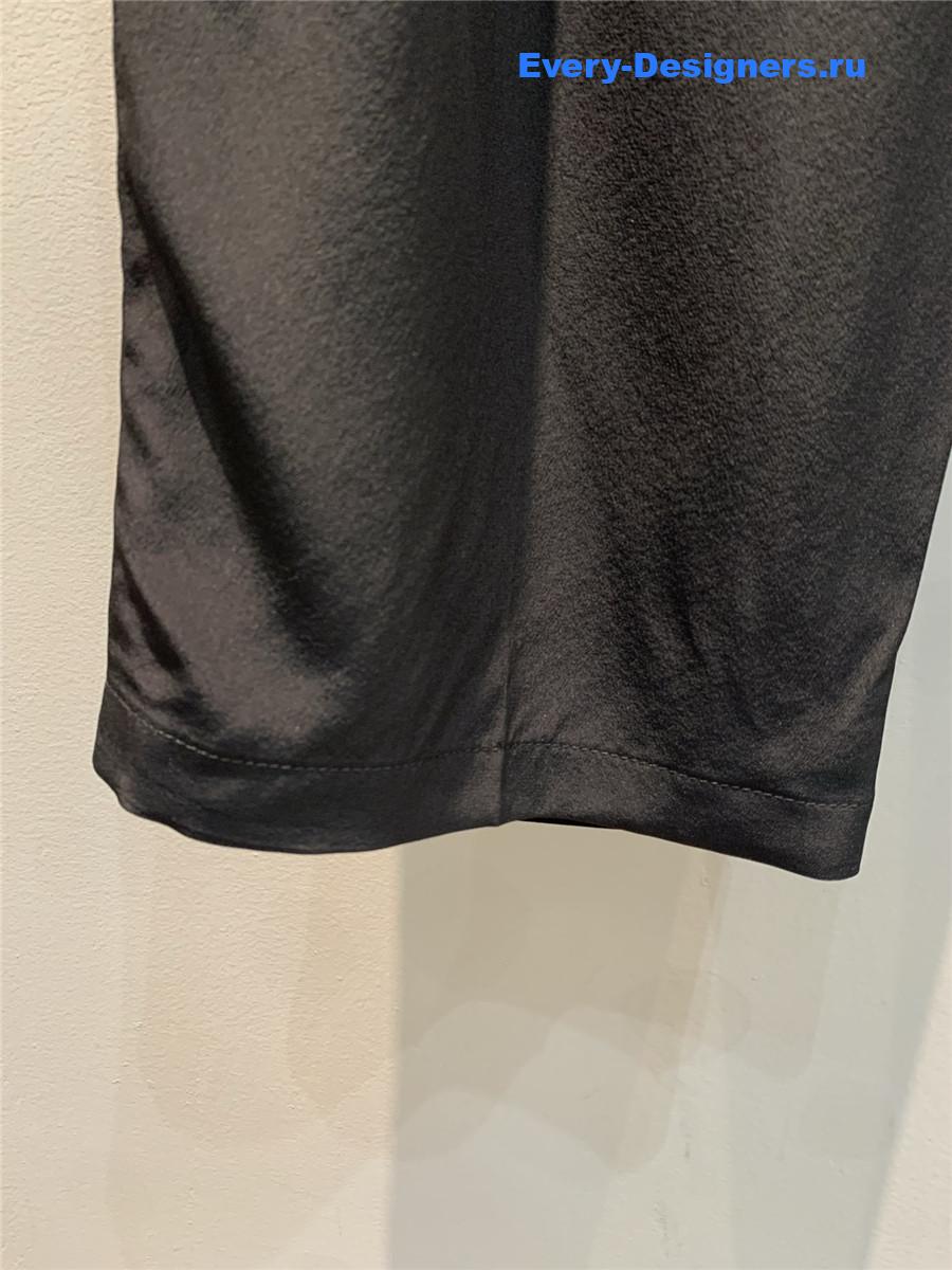 l0vis Vvtt0n black silk drawstring pants