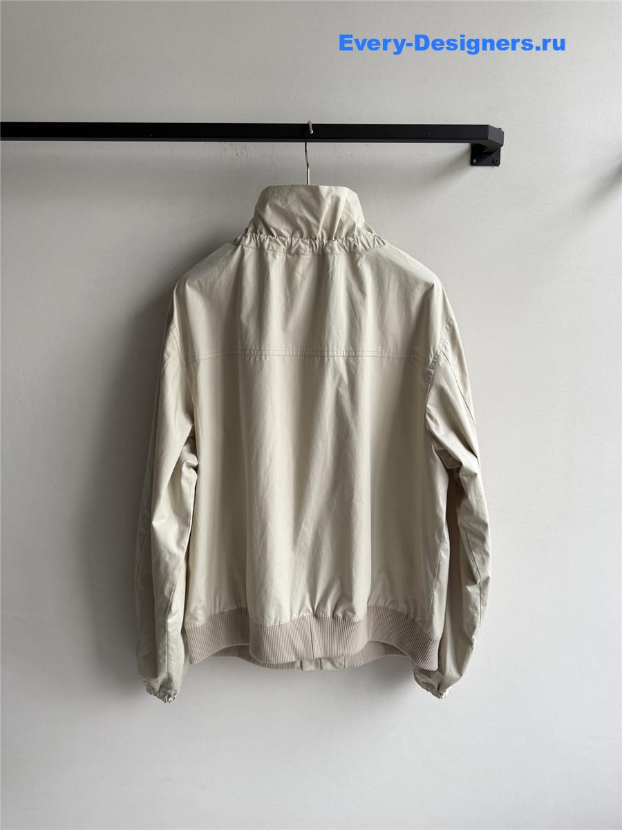 l0vis Vvtt0n ruffle collar bomber