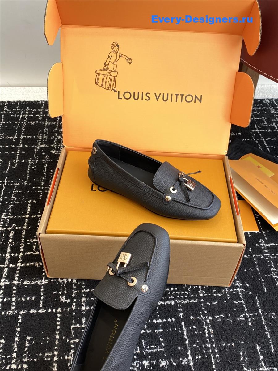 l0vis Vvtt0n gloria black loafers