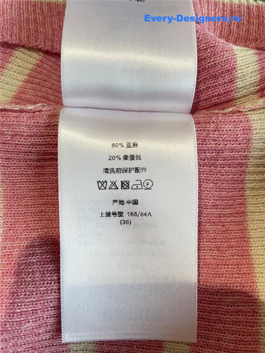 D10riviera striped linen-silk sweater