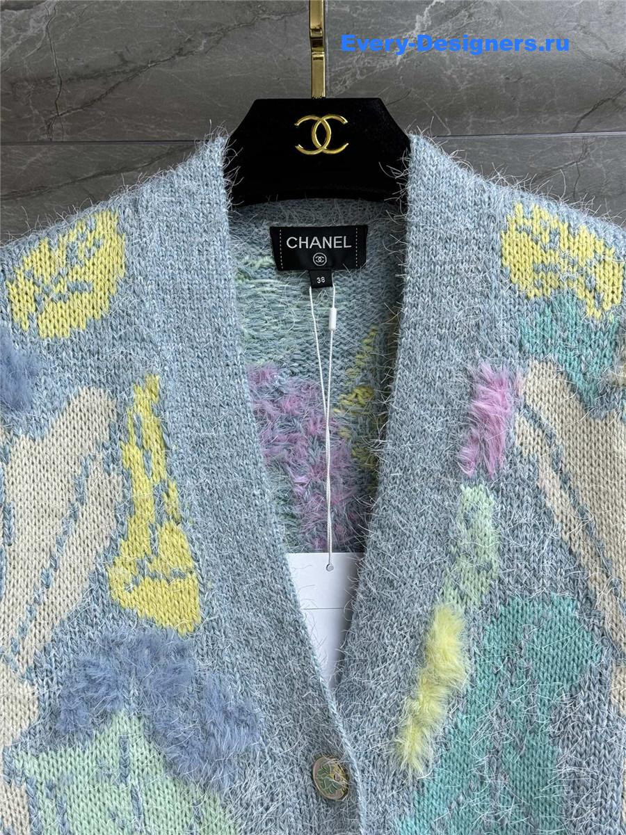 Ch**el feather cardigan