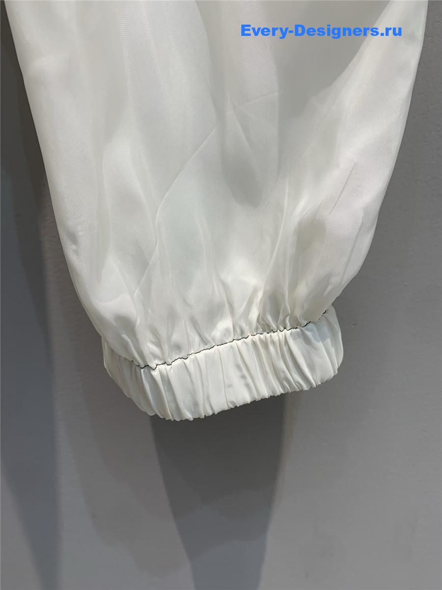 Ch**el cream white cuff pants