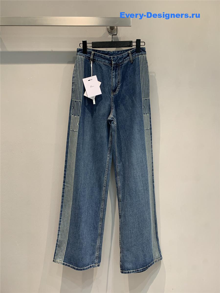 D10r graphique flared jeans