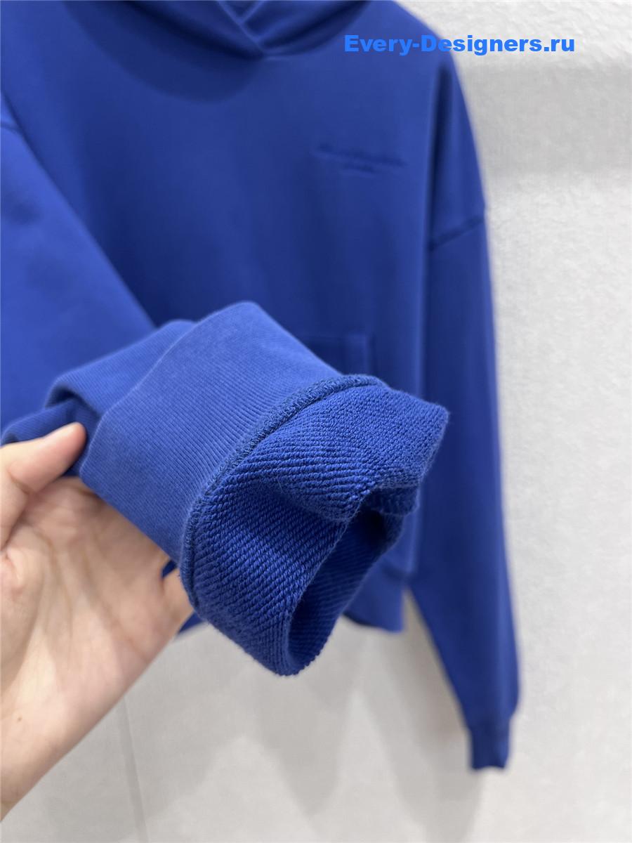 A1exa*der wang blue bubble-logo hoodie