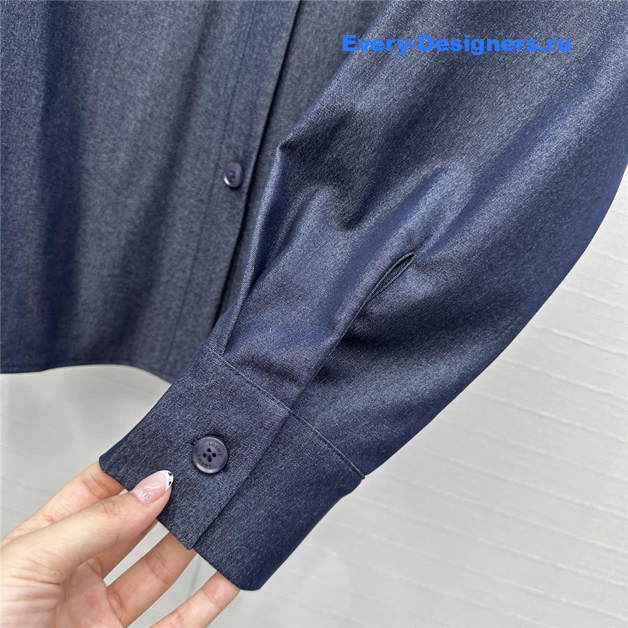 L0ew* shirt in cotton blue