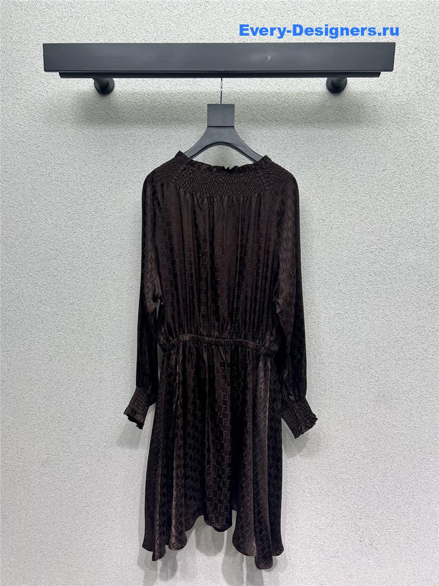 F**di ff brown dress
