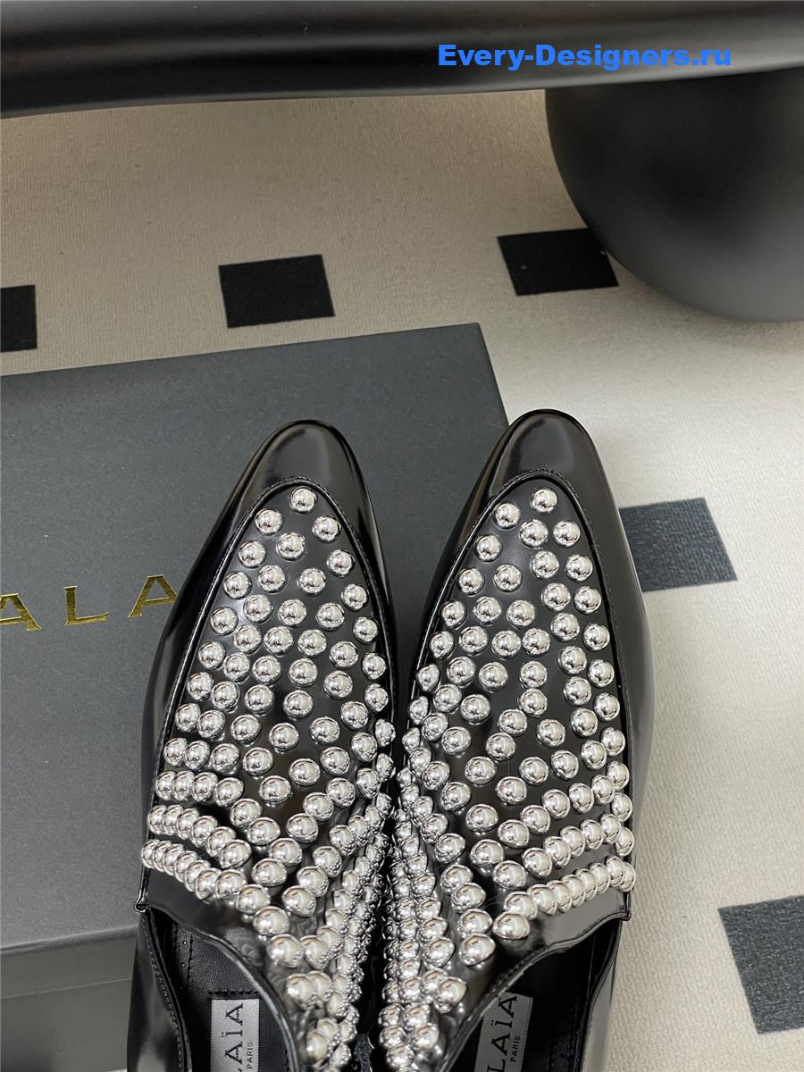 ALAIA Studded Leather Ankle Boot