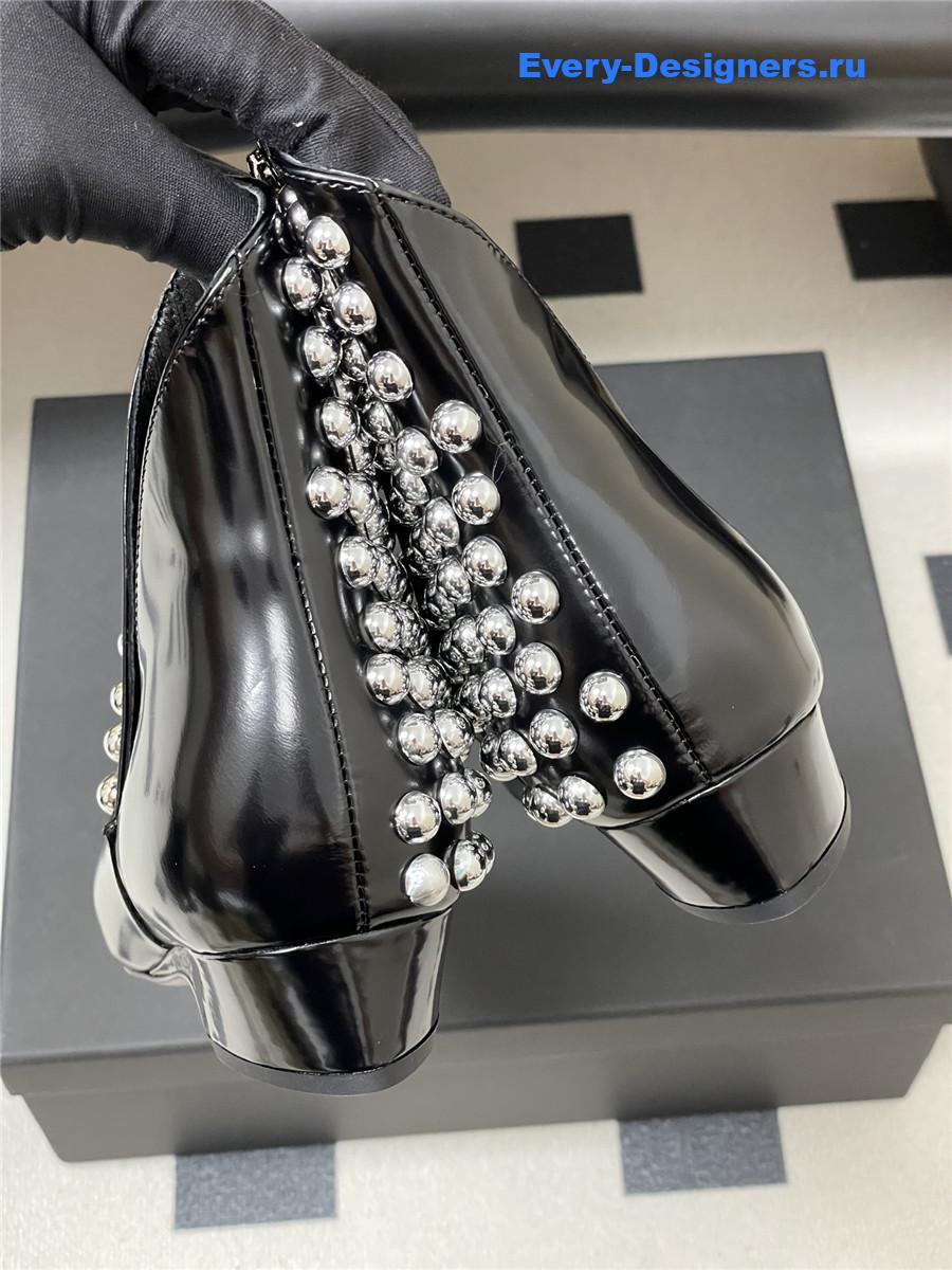 ALAIA Studded Leather Ankle Boot