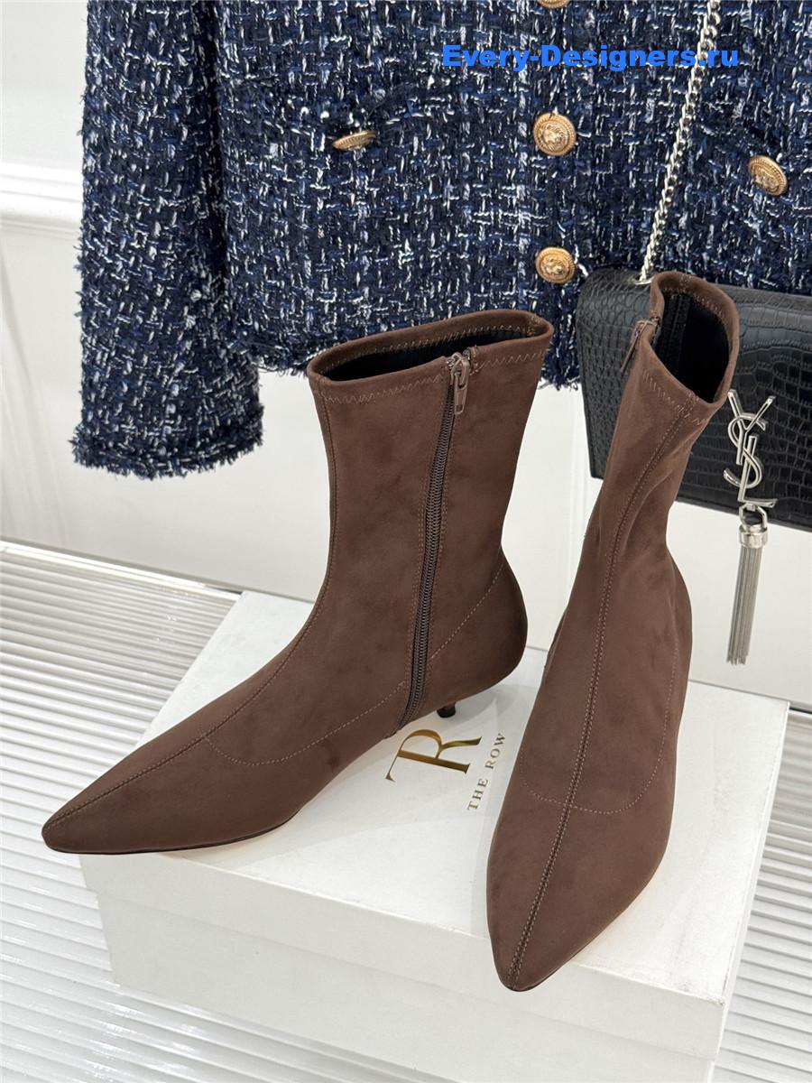 The R0w suede pointy toe boots