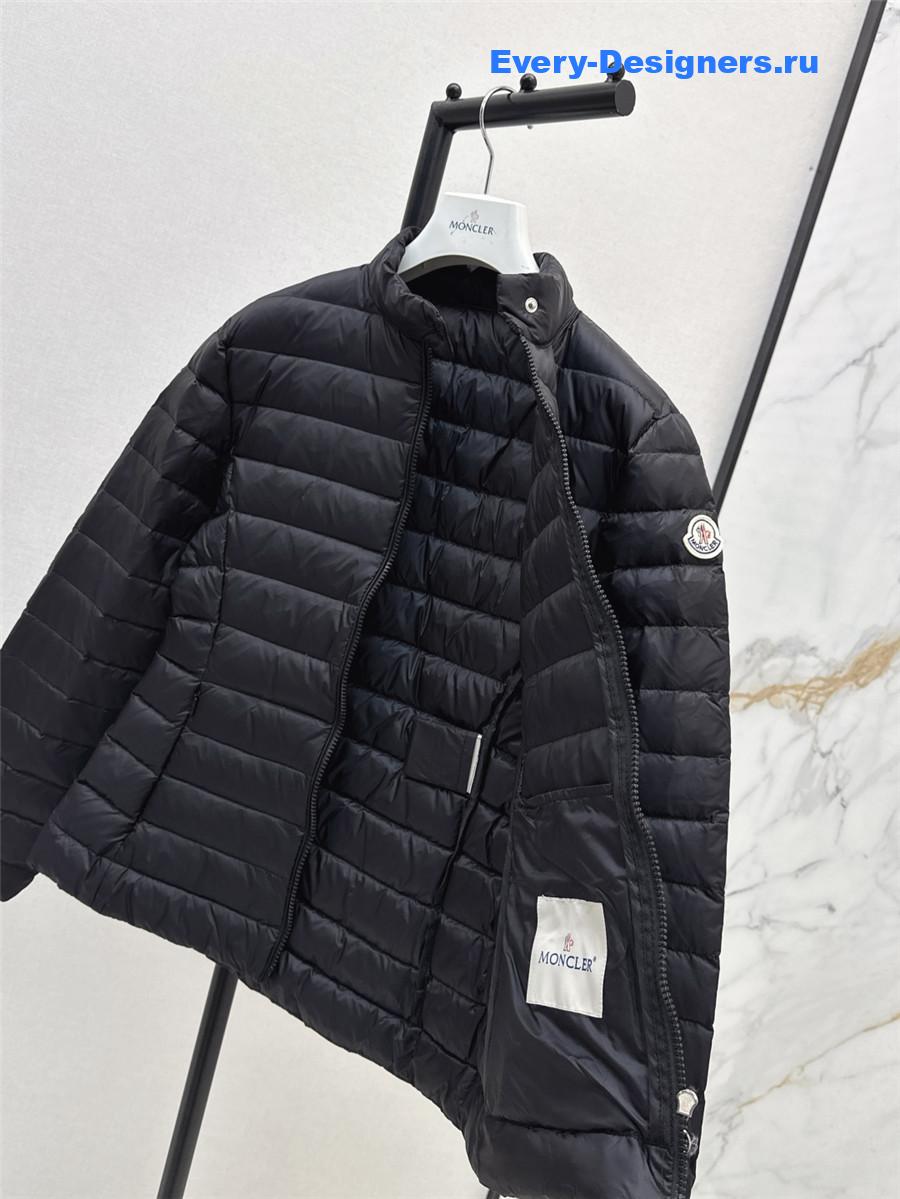 Moncler Black Abderos Short Down Jacket