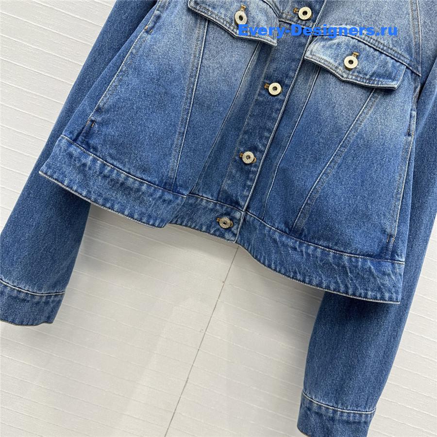 L0ew* trapeze jacket in denim blue